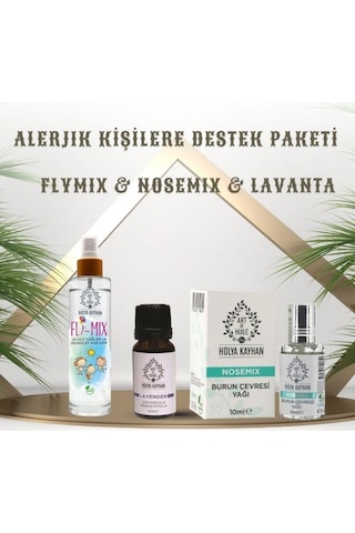 Art De Huile Hülya Kayhan Burun Çevresi Yağı 10 ML + Fly Mix Vücut Spreyi 120 ML + Lavanta Yağı 10 ML