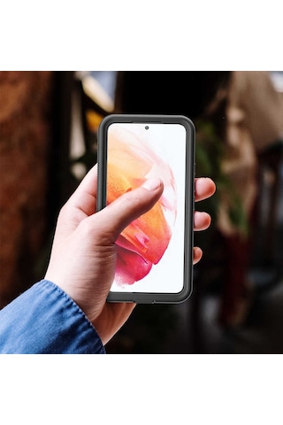 Goocamp Galaxy S22 Plus Uyumlu 1-1 Su Geçirmez Uyumlu-siyah Siyah