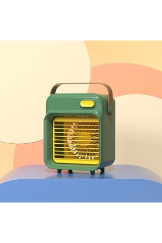 Zhkj Shop Taşınabilir Taşınabilir Masaüstü Mini Sprey Fan Usb Doğrudan Fiş Mücevher Yeşil 8104 Yeşil