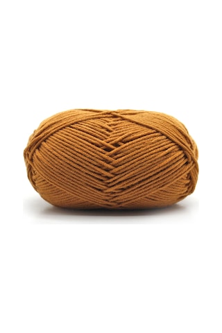 Xiyyadms Yumuşak Süt Pamuk İplik - Örgü, Tığ İşi Ve Dıy El Sanatları İçin Çok Renkli Seçenek Koyu Kahverengi