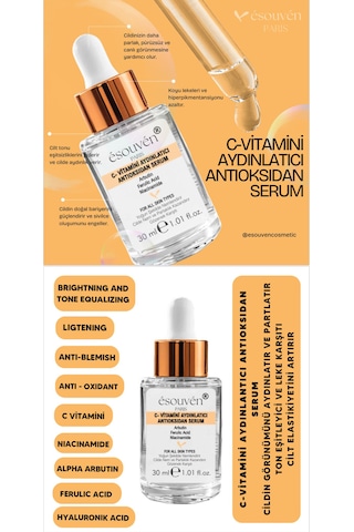 Esouven C-vitamini Aydınlatıcı Antıoksidan Serum 30 ML