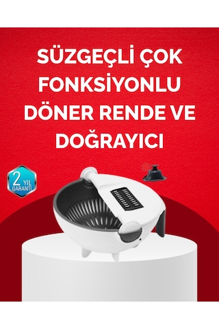 Döner Mekanizmalı Sebze Doğrayıcı Hazneli Rende Diğer