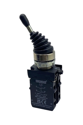 Emas Cm Serisi Joystıck Buton Metal Kalıcı 4 Pozisyonlu 2no+2no 22 Mm