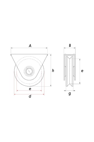 Rmt100 Sürgülü Demir Kapı İçin Tablalı Ray Makarası 100 Mm