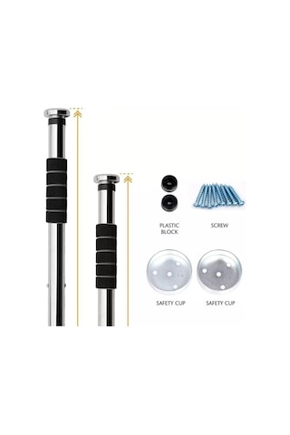 Clifton 100-150 Cm Krom Kapı Barı Koridor Barfiksi Spor Aleti, 1001508