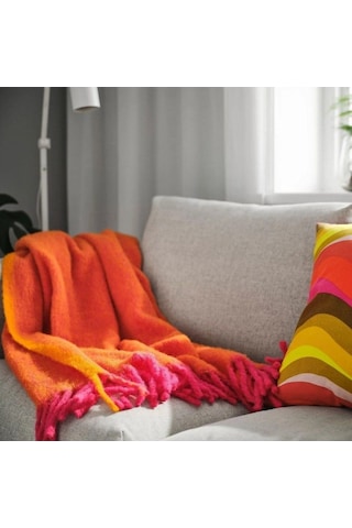 Ikea Klıppoxel Polar Koltuk Örtüsü Tek Kişilik 130 X 170 Cm Çok Renkli
