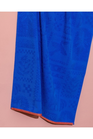 Madame Coco Mai %100 Pamuk Plaj Havlusu - Mavi - 70x150 Cm 8684427222812 MAvi