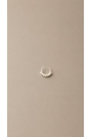 925 Ayar Gümüş Taşlı Halka Piercing Küpe Minimal Zirkon Detaylı Şık Tasarım çok renkli