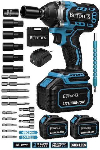 Butools ST-23 450 NM Akülü Somun Bijon Sökme Makinesi Mavi
