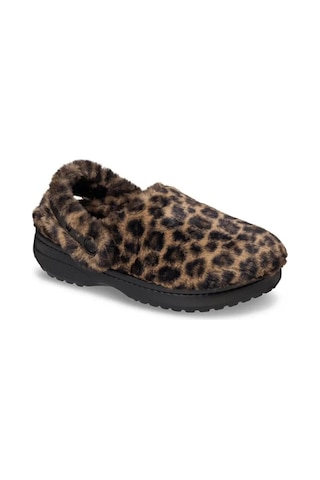 Crocs Cls Unfurgettable Animal Clog Leopar Desenli Kadın Terlik-11733 Kahverengi