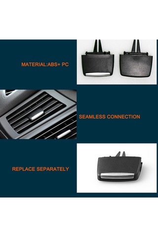 Dianziye Bmw X5 E70 2006-2012 X6 E71 2008-2013 Arka Koltuk Klima Ventiülasyon Regülatörü - Hava Akışı Kontrolü, Dayanıklı Pc+abs Malzeme Gümüş