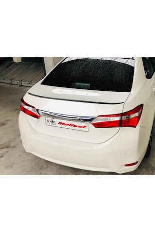 Toyota Corolla Uyumlu Bagaj Üstü Anatomik Spoiler Plastik Piano Black