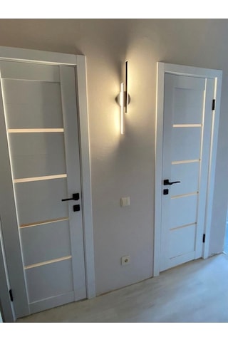 Modern Aplik Çift Yönlü Çubuk Led Siyah Günışığı Lineer Avize Armatür 50cm Çubuk Uzunluğu 50cm