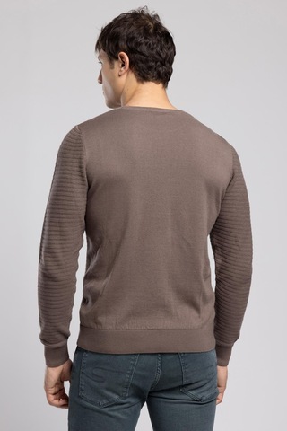 Lee Cooper Duane Erkek O Yaka Kazak Kahverengi-21062 K.vızon