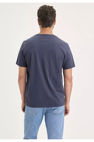 Dockers Minimalist Regular Fit Kısa Kol Erkek T-shirt - Günlük Stil Mavi