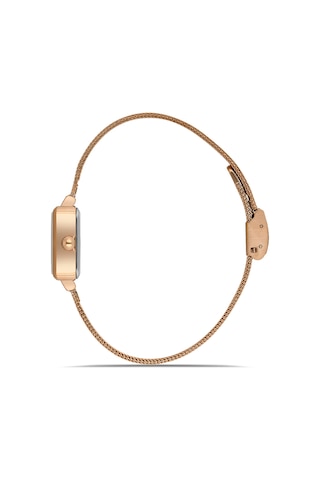 Wel 2505-7 Kadın Kol Saati Hasır Kordon, Silver Renk, 3 Atm Suya Dayanıklı Rose Gold
