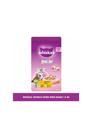 Whiskas Junior Tavuklu Yavru Kedi Maması 1900 G