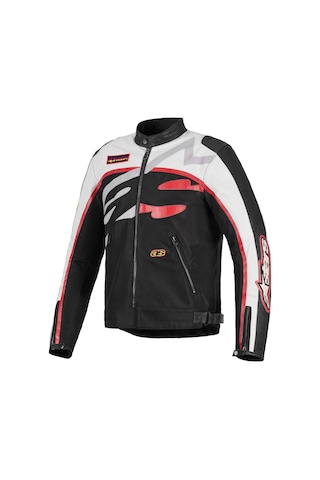 Alpinestars Axton Korumalı Motosiklet Montu Siyah Beyaz