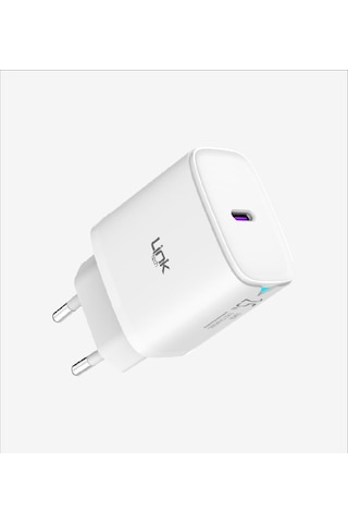 Linktech C311 Safe Type-c Kablolu 25w Hızlı Şarj Adaptörü Beyaz