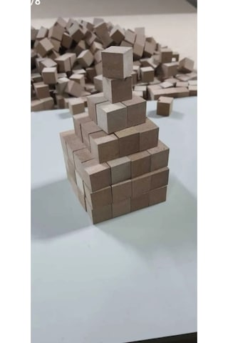 25 25 25 Mm Mdf Küp Bloklar 48 Adet