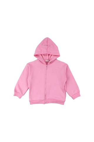 Bebegen Kız Cocuk Pembe Colorful Kapüşonlu Hırka Çok Renkli