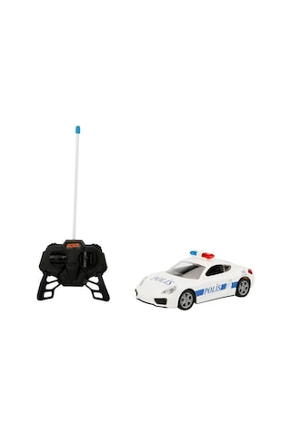 Suncon 1:20 Uzaktan Kumandalı Suncon Usb Şarjlı Polis Arabası 20 Cm. - Beyaz Çizgisiz