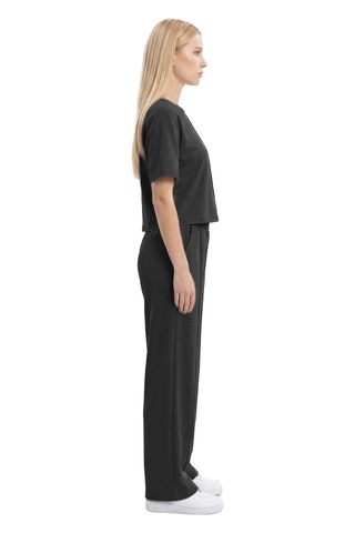 Cottonhıll Premium - Sway Collection Siyah Modal Nervür Dikiş Detay Kadın Eşofman Takımı