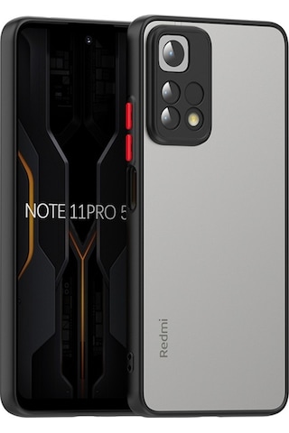 Xiaomi Uyumlu Redmi Note 11 Pro 5g Kılıf Zore Arkası Mat Sert Silikon Hux Kapak