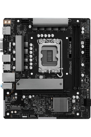 Asrock H810m-x 6400mhz Ddr5 Soket 1851 M.2 Usb 3.2 Hdmı D-sub Matx Anakart H810m-x