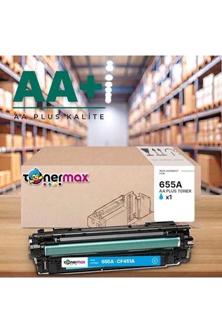 Hp 655a Cf451a Mavi Uyumlu Toner Aa Plus / Color Laserjet Enterprise M652 / M653 / Mfp M681 / M682