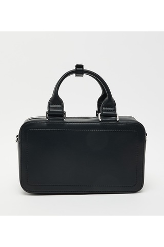Calvin Klein Lv04f3411g3l2 Bold Ck Elongated Kadın El Çantası Siyah -Beyaz