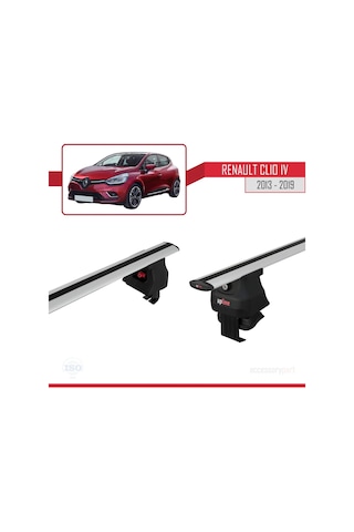 Renault Clio Iv 2013-2019 Arası İle Uyumlu Ace-4 Ara Atkı Tavan Barı Gri