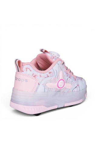Awm Ndrops Ortopedik Çocuk Işıklı Tekerlekli Sneaker Pudra