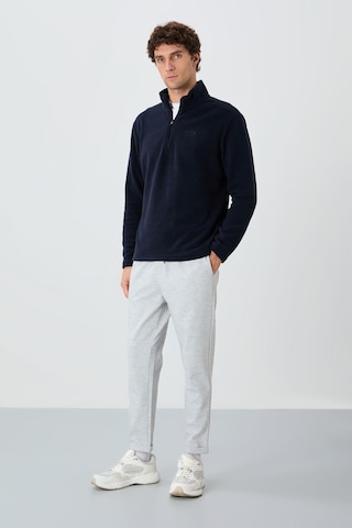 Standart Kalıp Dik Yaka 2li Paket Lacivert-fiesta Erkek Polar Sweatshirt - 88310 Lacivert - Bordo