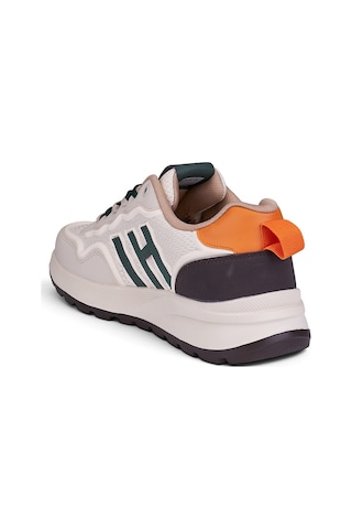 Nstil Erkek Bej Yeşil Spor Ayakkabı Rahat Yumuşak Taban Kaymaz Günlük Bağcıklı Sneaker 2064