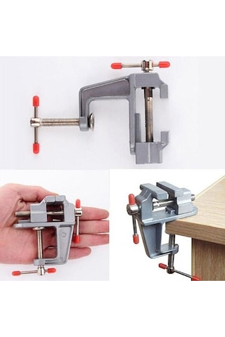 3.5 Inç Alüminyum Küçük Kuyumcular Hobi Masa Üzerinde Kelepçe Tezgah Mengenesi Mini Alet Yardımcısı