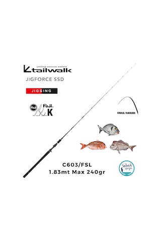 Tailwalk Jigforce Ssd C603/fsl 1.83mt Max 240gr S2p Tetikli Jigging Kamış