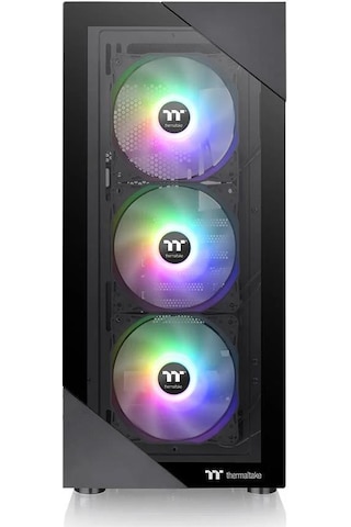 Thermaltake VIEW 200 TG CA-3X3-65M1WE-00 650W 80 + Mid Tower Oyuncu Bilgisayar Kasasıı Siyah