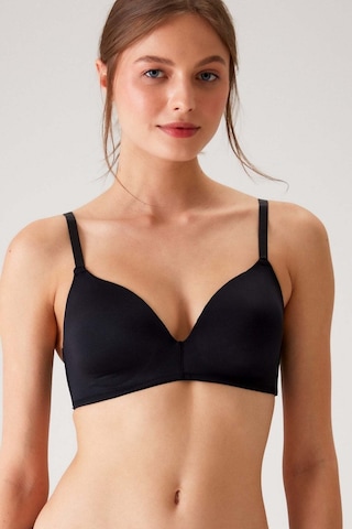 Pierre Cardin 6110 Bayan Balensiz Desteksiz Micro Siyah Sütyen