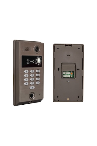 Powermaster Görüntülü Kapı Zili Intercom Tek Dairelik Diafon Kablosuz Gece Görüşlü Şifreli Çipli Parmak İzli