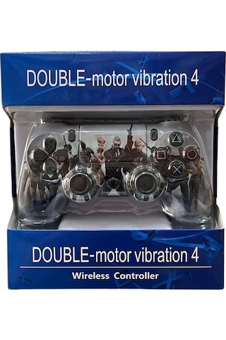 Glrtech P4m Kablosuz Oyun Kolu Double Motor Titreşimli Şarj Edilebilir Ps4 Uyumlu