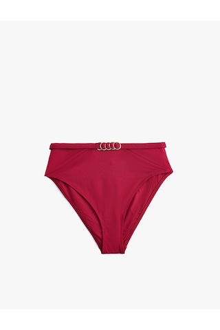Koton Aksesuar Detaylı Yüksek Bel Bikini Altı Bordo 6sak00037mm