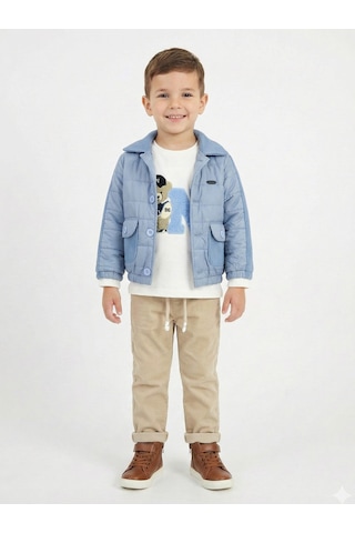 Xo Kids Erkek Çocuk 3lü Alt Üst Takım 2-5 Yaş 12212 Mavi