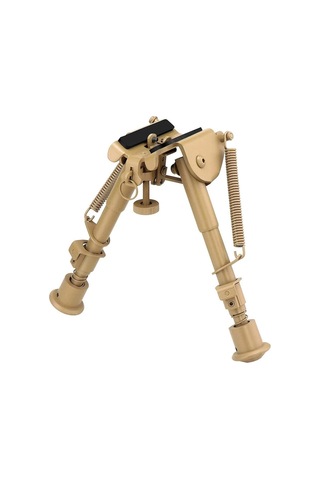 Üstün Metal Alaşım Yaylı Bipod Çatalayak Düz Renkli