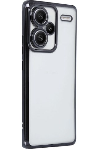 Gld-spt- Newface Xiaomi Redmi Note 13 Pro Plus Kılıf Razer Lensli Silikon - Siyah