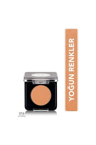 Flormar Mono Yüksek Pigmentli & Mat Bitişli Kompakt Göz Farı 016 Soft Brown