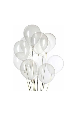 Şeffaf Balon 100 Adet 12 İnç Lateks Balon
