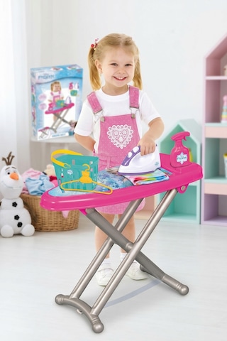 Frozen Karlar Ülkesi Oyuncak Ütü Masası Seti - Kız Çocuk Evcilik Oyuncakları 5 Parça