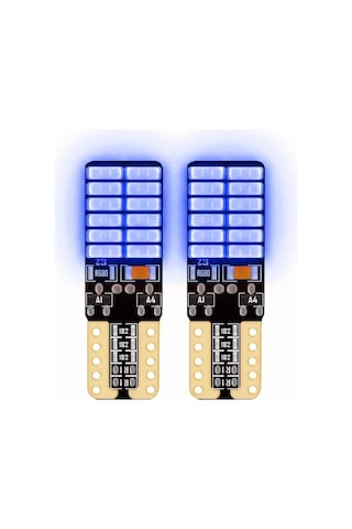 24 Ledli Dipsiz T10 Park Ampulü Mavi Işık 2 Adet 24 Volt 24 Ledli Dipsiz T10 Park Ampulü Mavi Işık 2 Adet 24 Volt