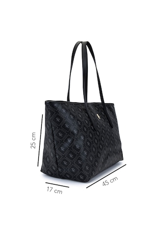 Tamer Tanca Kadın Suni Deri Siyah Desen Kol Çantası 743 2341 Bn Cnt Sk25-26 Sıyah Gfrj Siyah